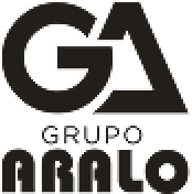 Logo de Grupo Aralo con letras "GA" en gris y naranja, y "GRUPO ARALO" en naranja debajo.