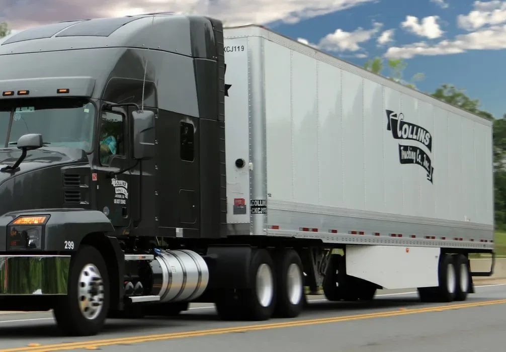 Collins trucking trailer and tractor