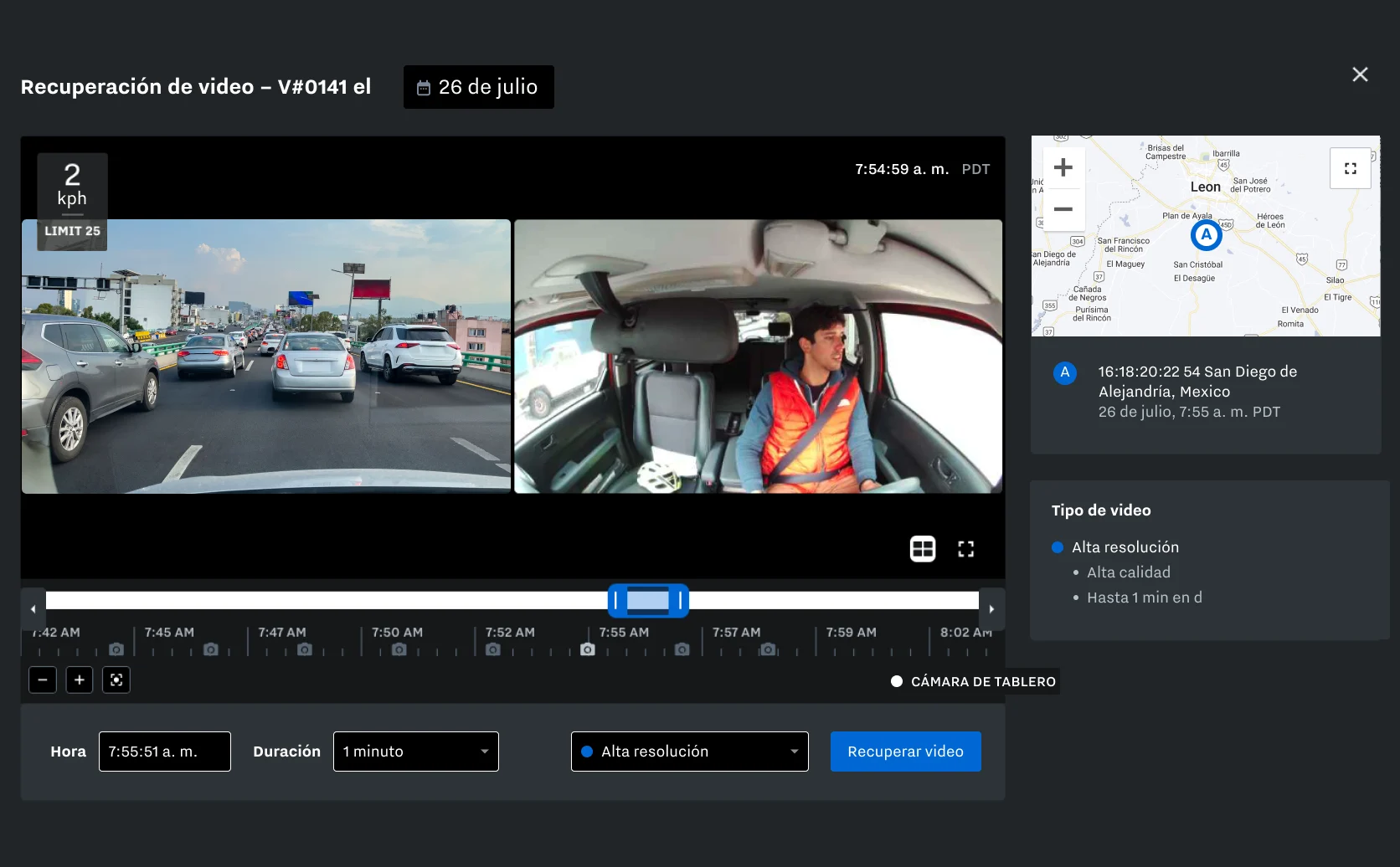 Captura de pantalla de video HD de la transparencia del servicio Samsara