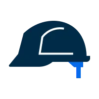 Utility worker’s hard hat icon