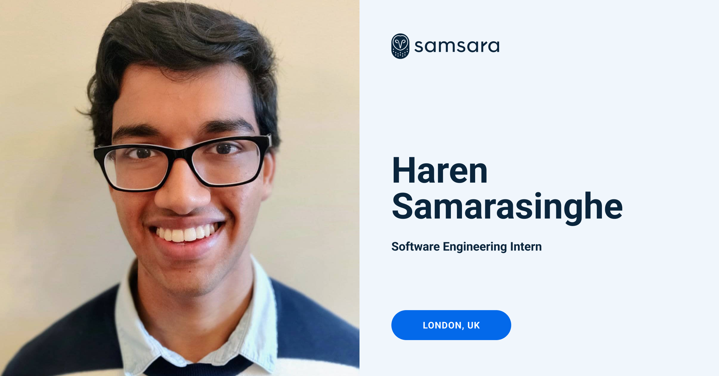 Haren Samarasinghe, Software Engineering Intern