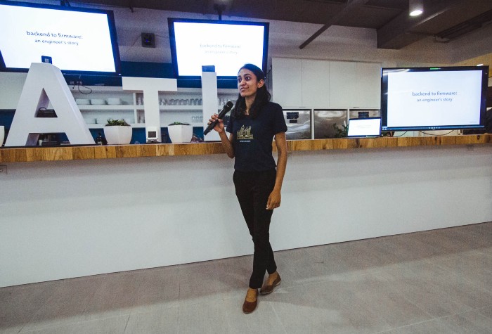 Kavya Joshi shared her own engineering growth story at Atlanta’s first Engineering Open House.