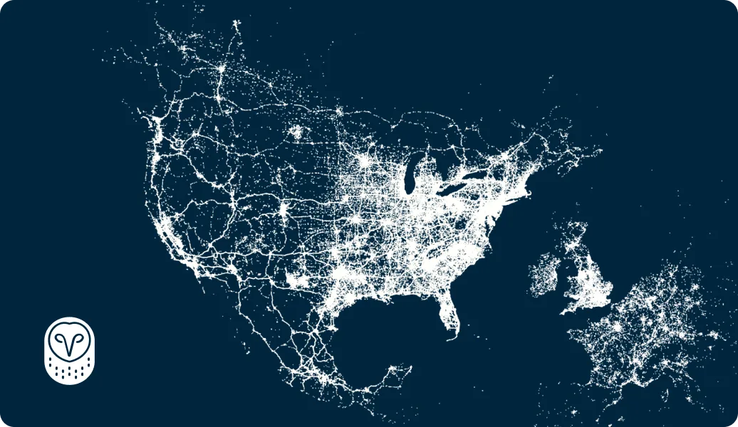 Samsara data points across the map