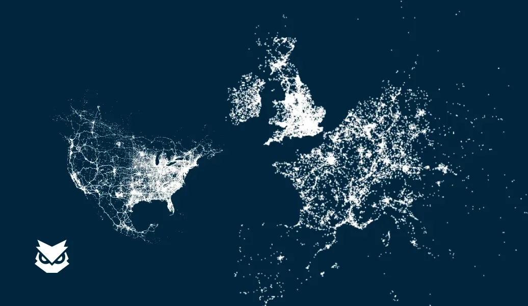 Points de données Samsara à travers la carte