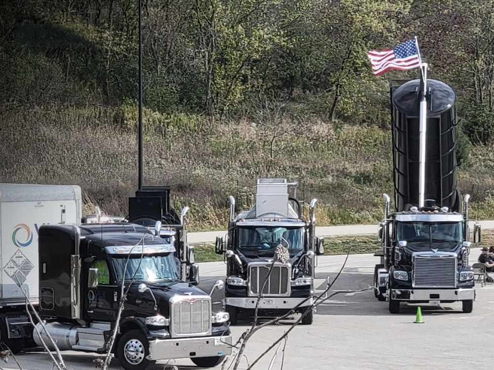 Multiple VLS trucks in lot