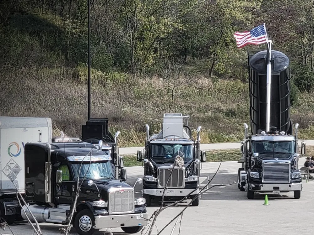 Multiple VLS trucks in lot