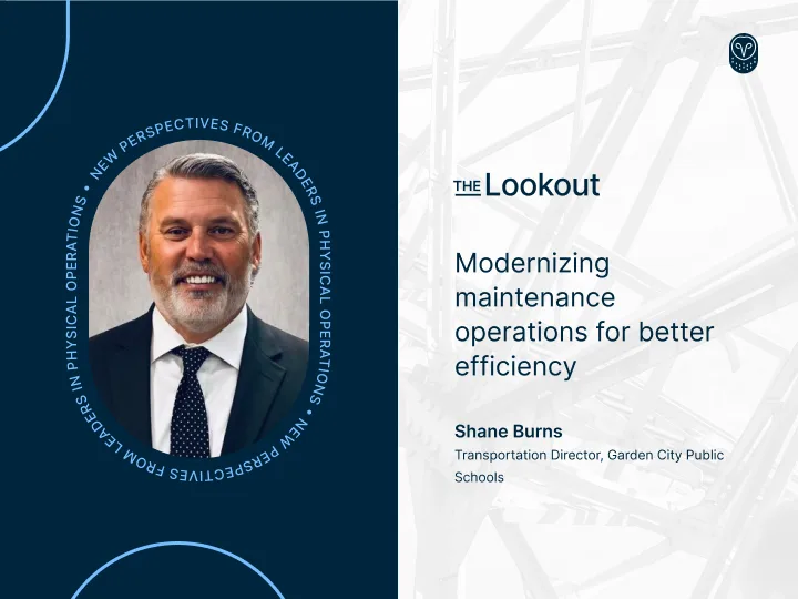 Shane Burns Lookout Blog Header