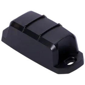 Small black plastic mounting bracket with three raised sections and a screw hole on one end.