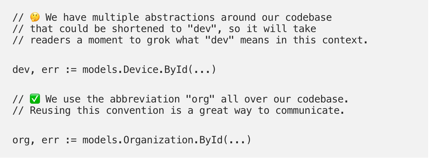 Samsara Engineering Your Codebase Deserves Better Names