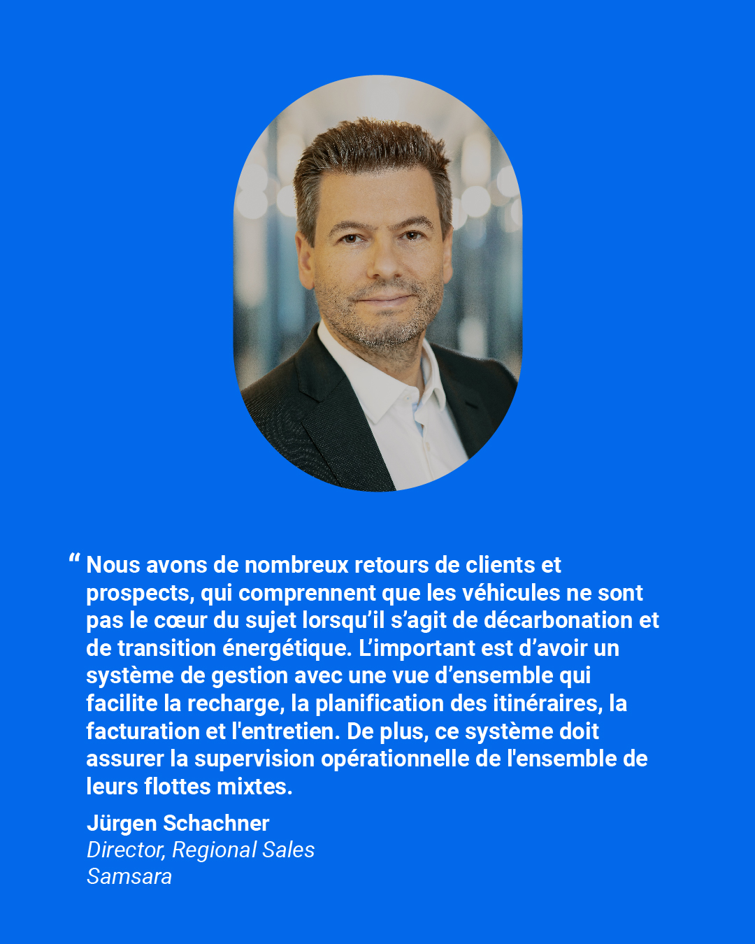 Jürgen Schachner, Director, Regional Sales, Samsara, DACH