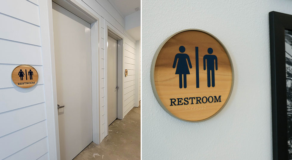 ADA restroom signs