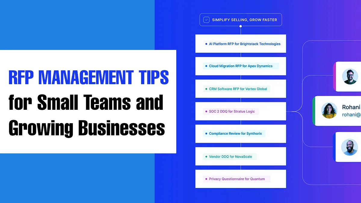 RFP Management Tips for Small Teams and Growing Businesses