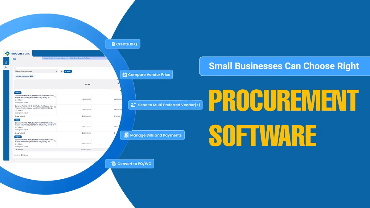 Small Businesses Can Choose Right Procurement Software