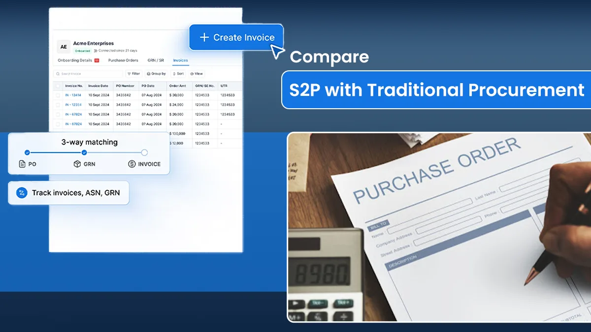 Compare S2P with Traditional Procurement