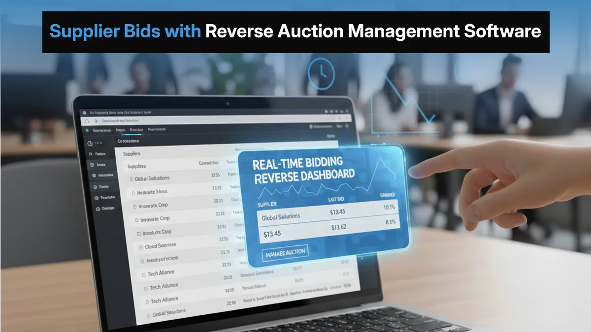 Supplier Bids with Reverse Auction Management Software