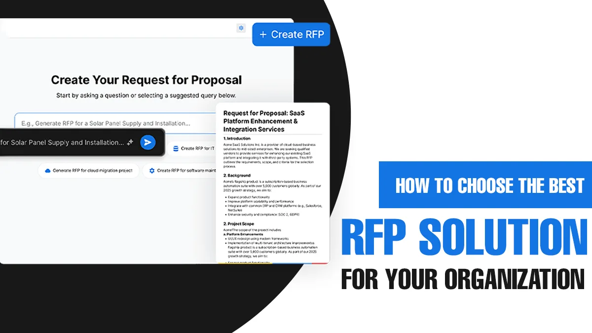 Choose the Best RFP Solution for Your Organization