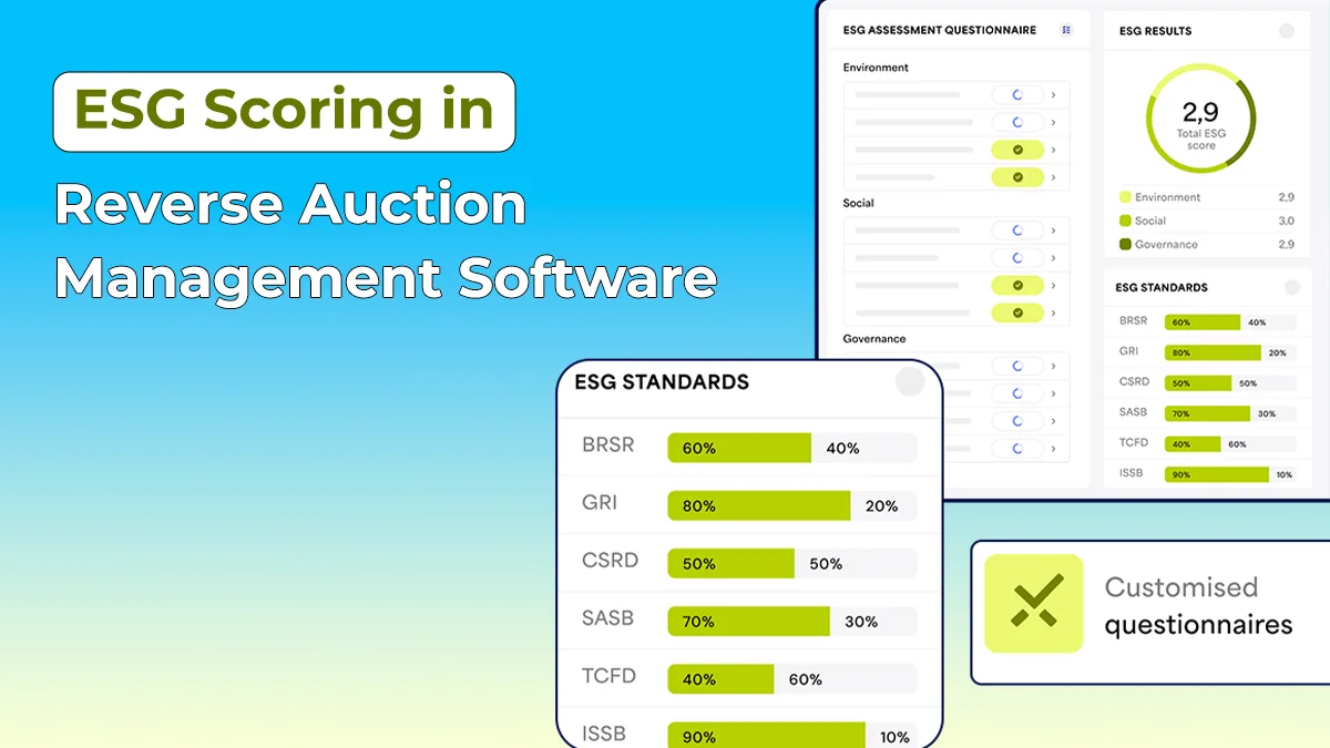 ESG Scoring in Reverse Auction Management Software