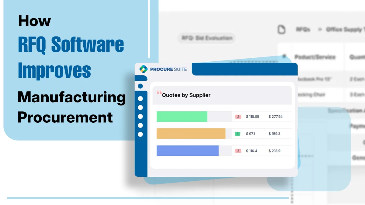 How RFQ Software Improves Manufacturing Procurement