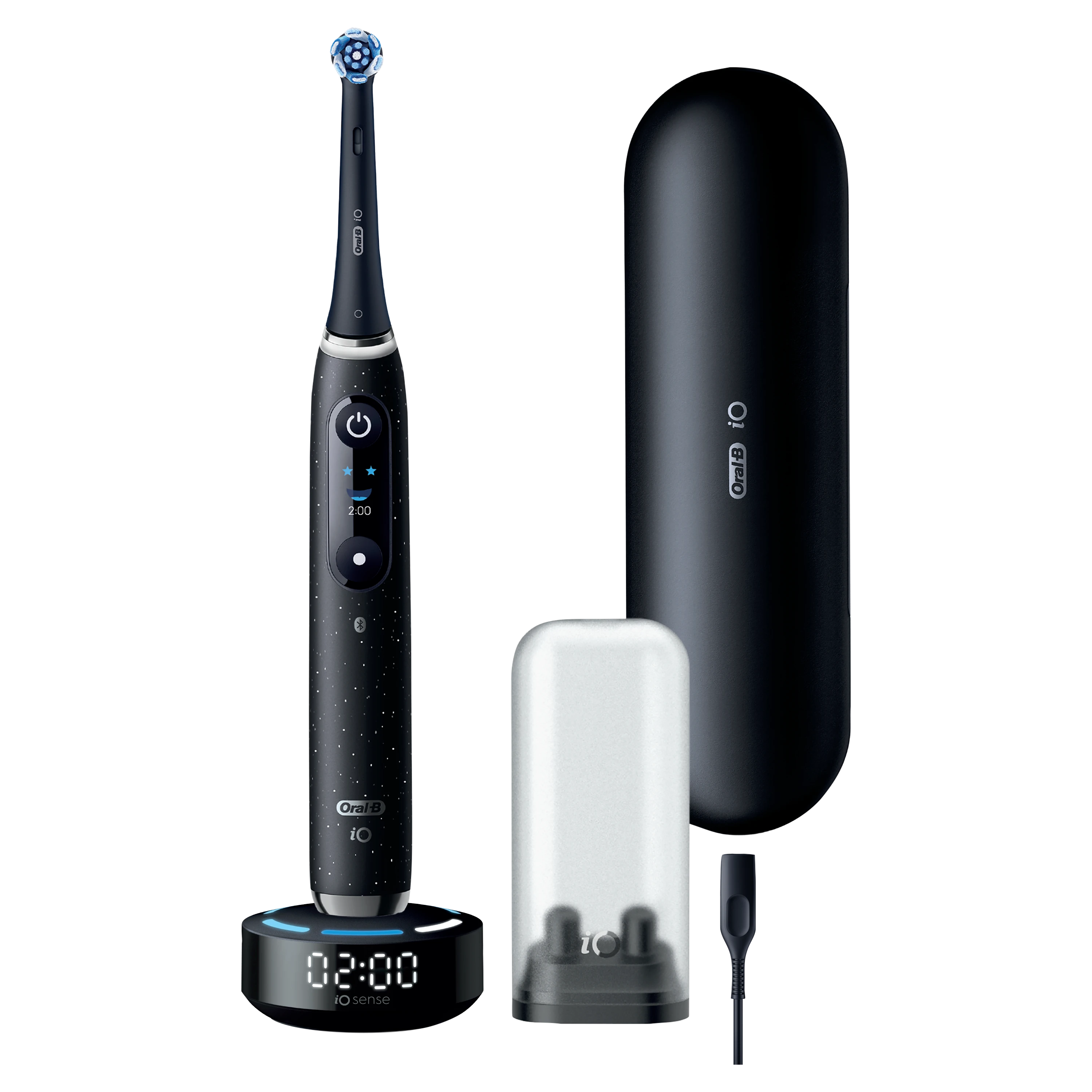 Oral-B iO10 Elektrisk Tannbørste, 1 børstehode, Reiseetui med lade - black - 0