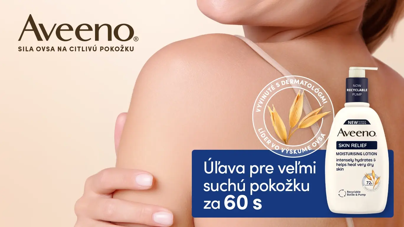 Rad starostlivosti o pokožku Aveeno® Skin Relief – Aveeno® Skin Relief Hydratačné telové mlieko, Aveeno® Skin Relief Telový olej v spreji, Aveeno® Skin Relief Hydratačný krém na ruky, Aveeno® Skin Relief Hydratačný sprchovací gél