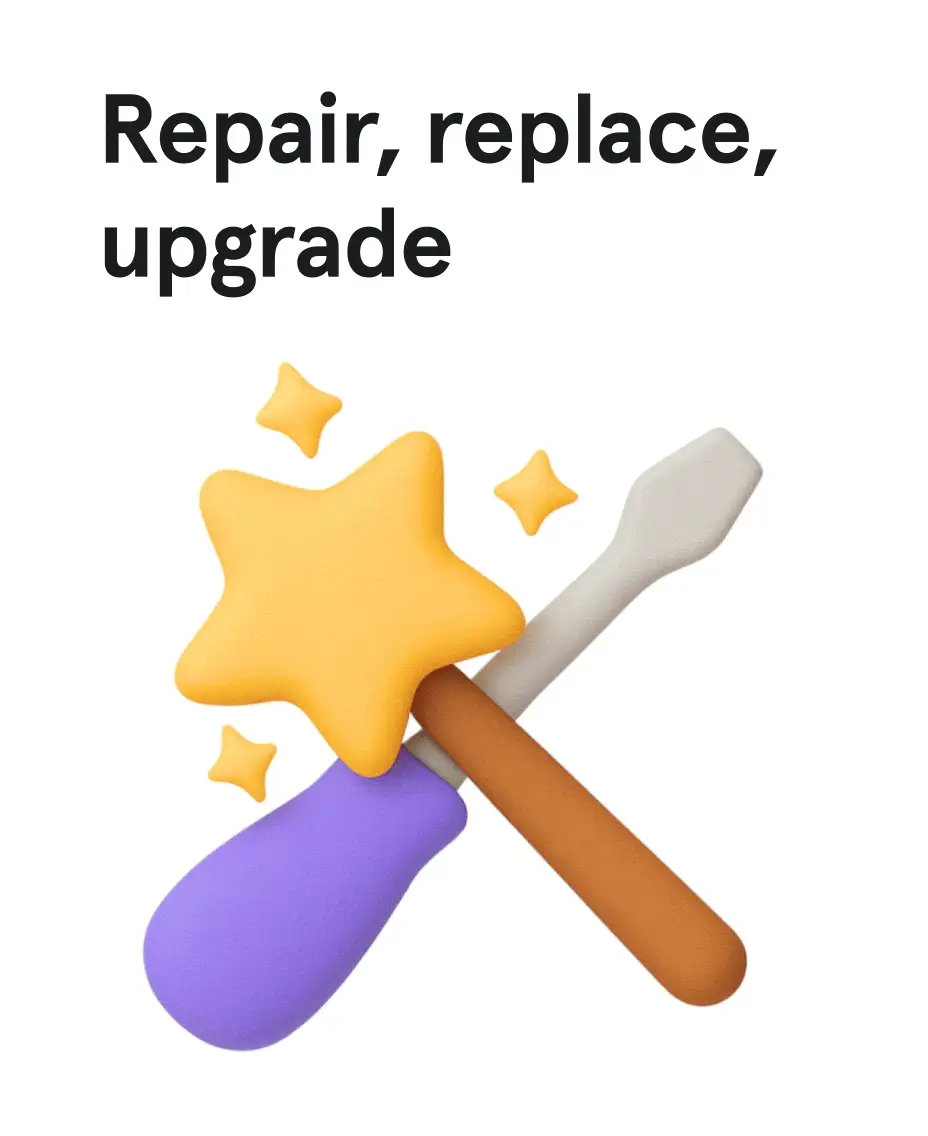 Repair, replace, upgrade-you choose