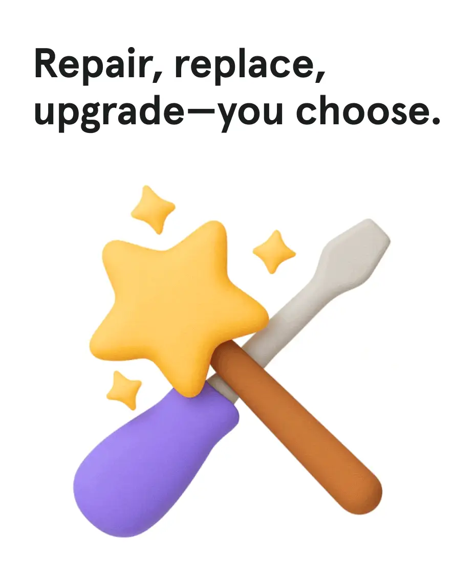 Repair, replace, upgrade-you choose