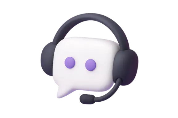 Messable bubble with headset - Simple Card