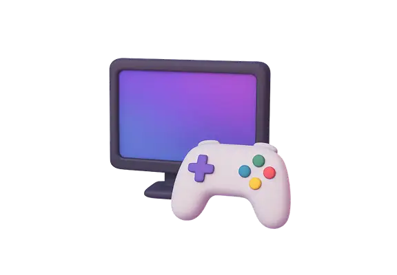 Monitor and game controller - Simple Card