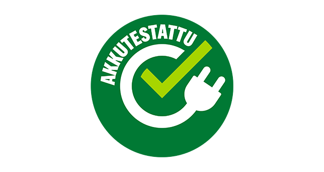 Akkutestattu-merkintä