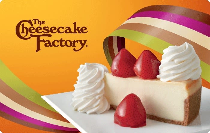 GIFT CARD - The Cheesecake Factory eGift