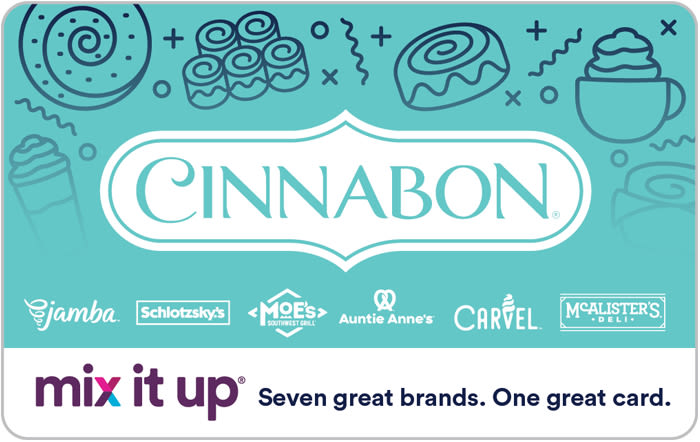 GIFT CARD - Cinnabon – Mix It Up