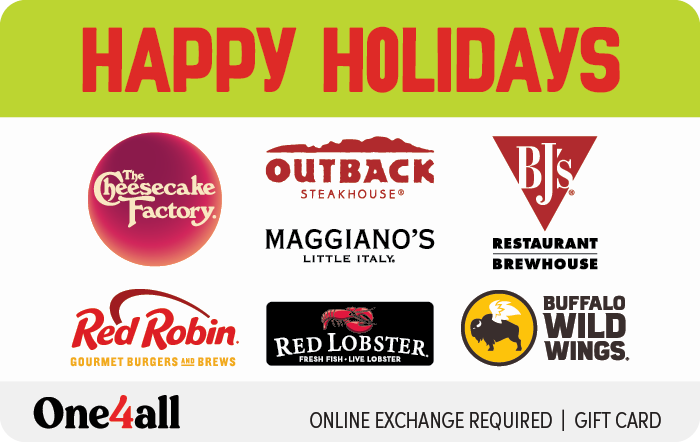 GIFT CARD - One4all Happy Holidays eGift