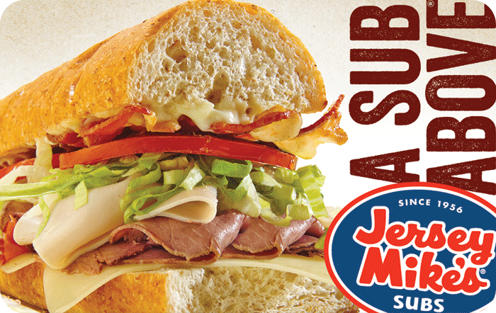GIFT CARD - Jersey Mike's eGift