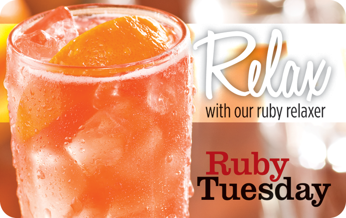 GIFT CARD - Ruby Tuesday Relax eGift