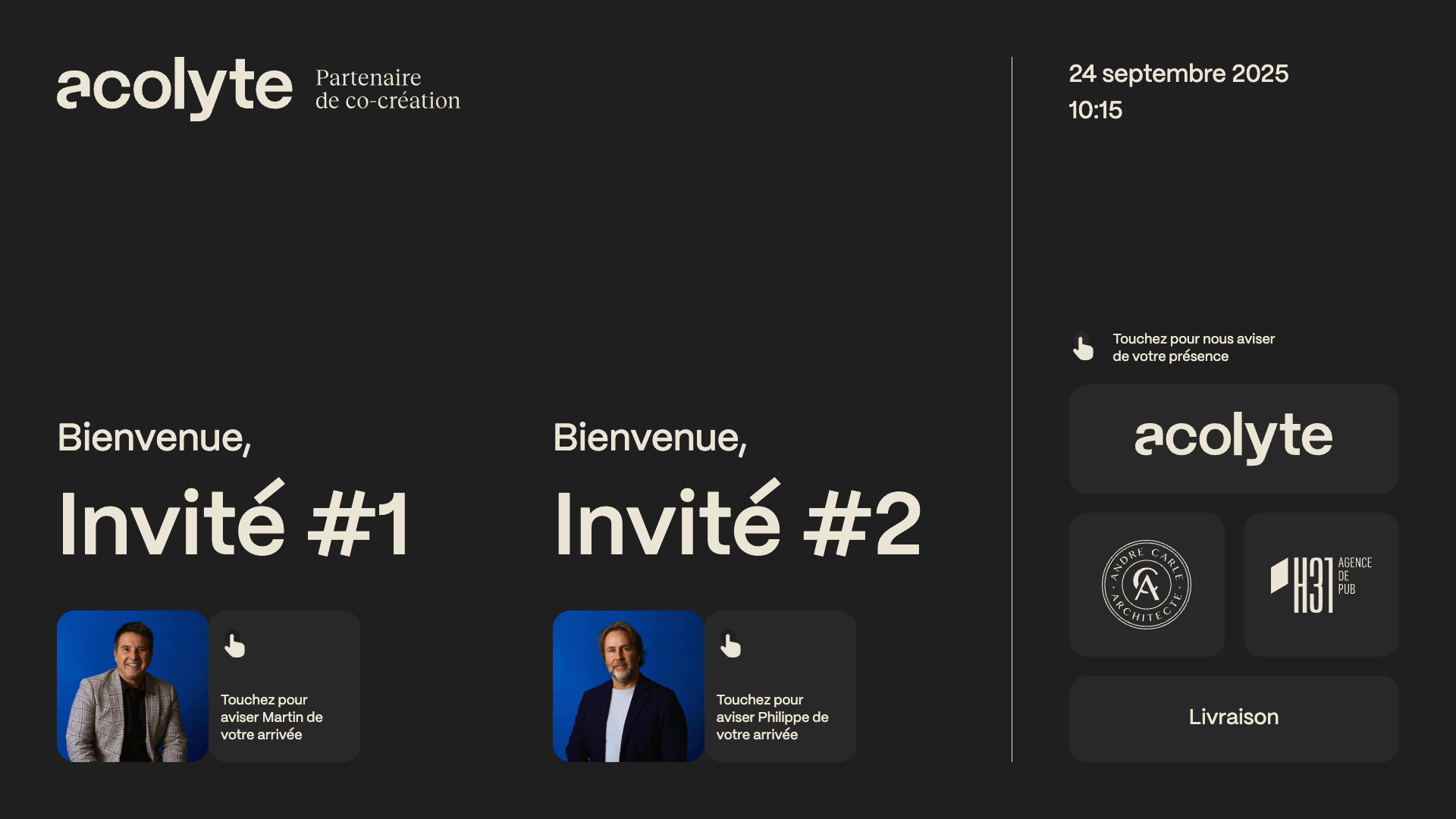 Réception virtuelle
