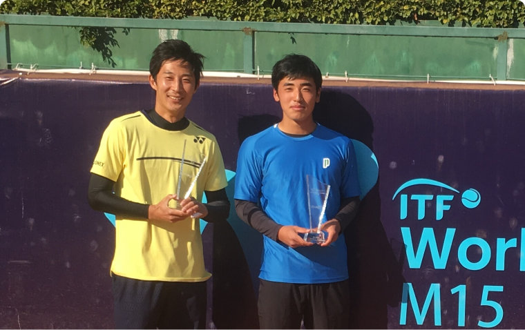 ジュニア卒業後初のプロトーナメント、ITF M15 Anning/安寧 シングルス準優勝、ダブルス優勝（ITF　初タイトル）