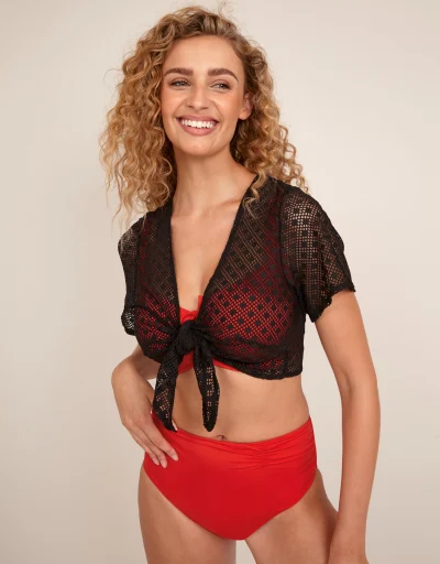 BE Active Lagos Cropped Top and High Waist Shorts, Black - Bras, Shapewear,  Activewear, Lingerie, Swimwear Online Shopping
