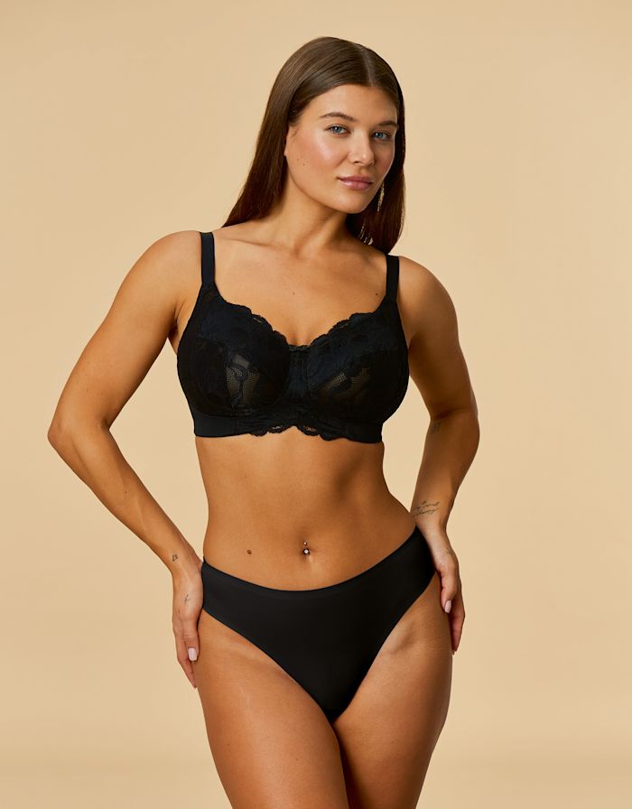 Rocha Non Wired Comfort Bra by Panache Black Non Wired Bra
