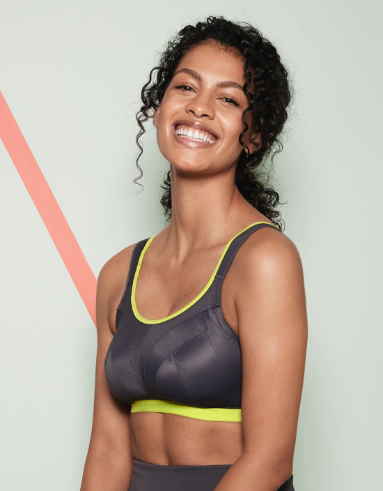Shock Absorber Active Multi Non-wired Sports bra F-L cup BLACK –