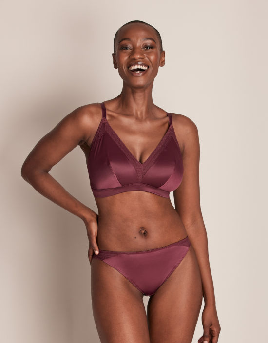 CLEO - FREE EXPRESS SHIPPING -Alexis Non Wired Bra- Berry