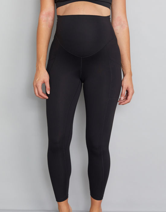 Luxe Maternity Leggings by Natal Active, Black, Sportswear