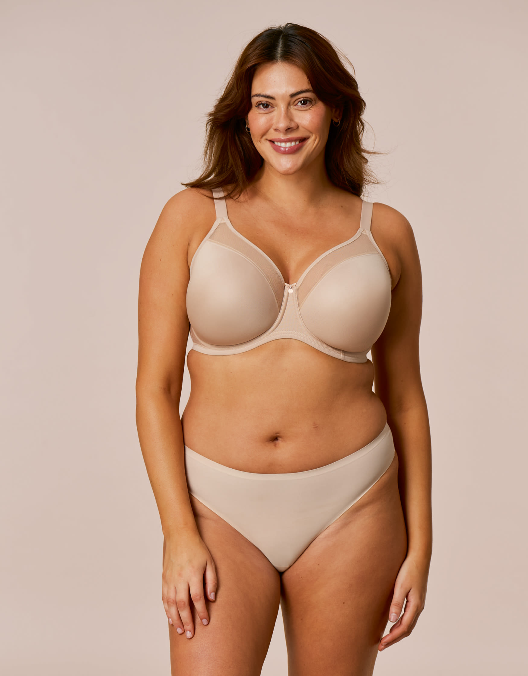 Moulded Smoothing Bra by Elomi Beige Full Cup Bra Bravissimo