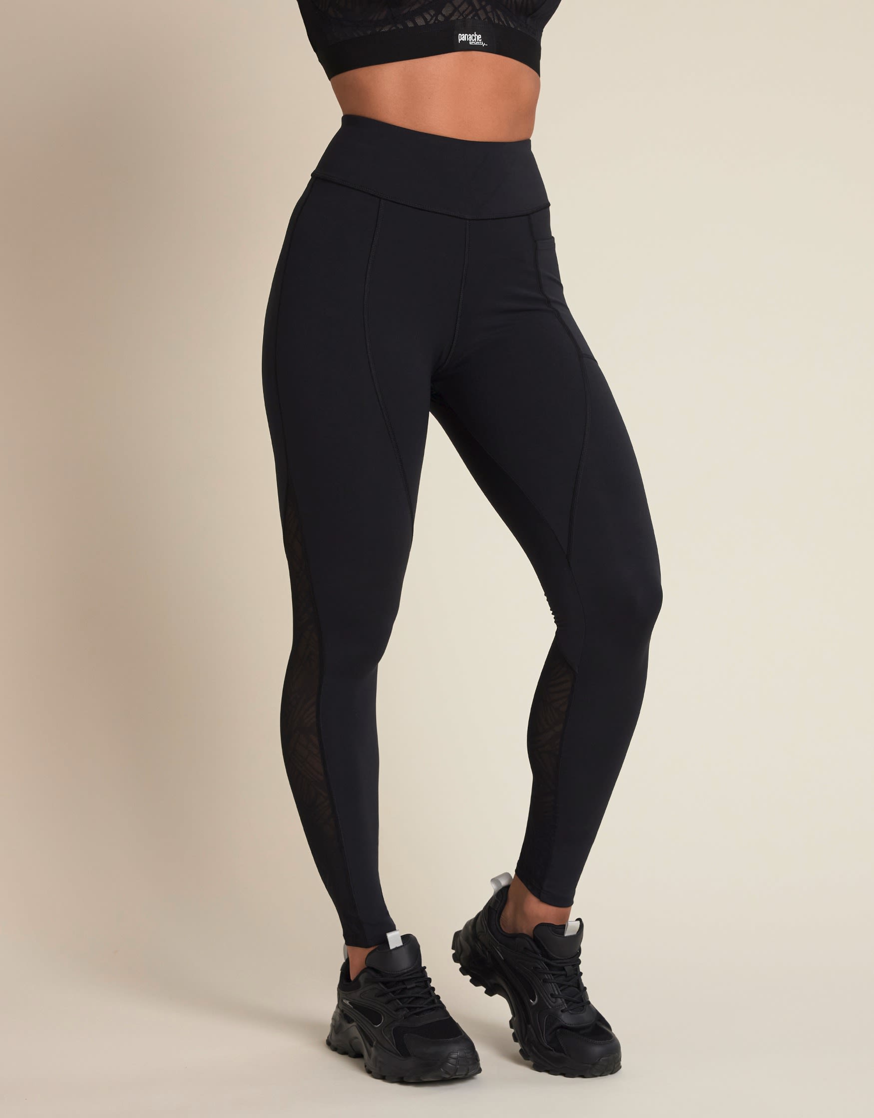  Other Stories polyamide sport leggings in black, Size 4