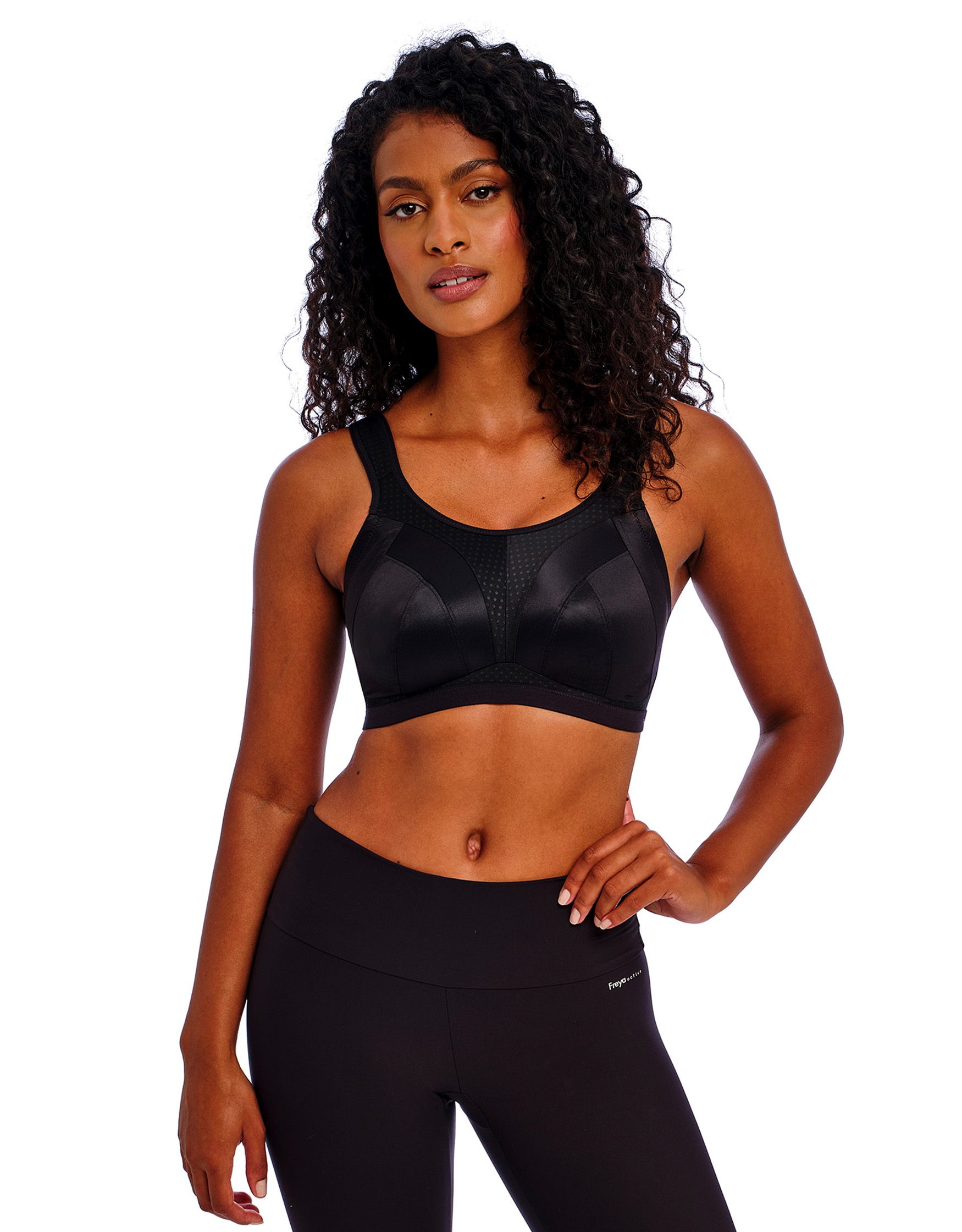 Dynamic Sports Bra by Freya Black Non Wired Sports Bra