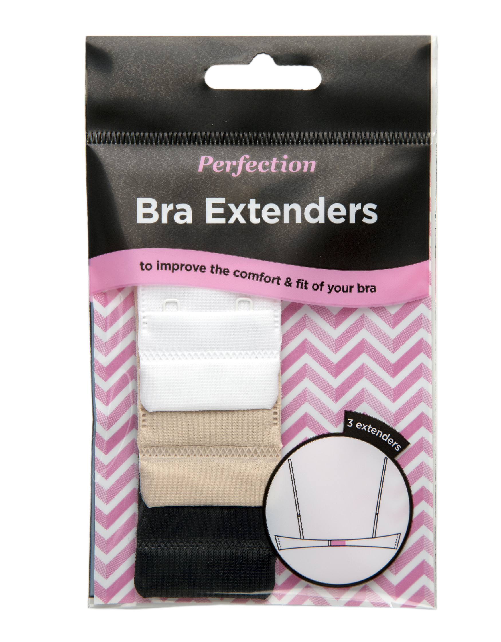 Bra extenders store 2 hooks