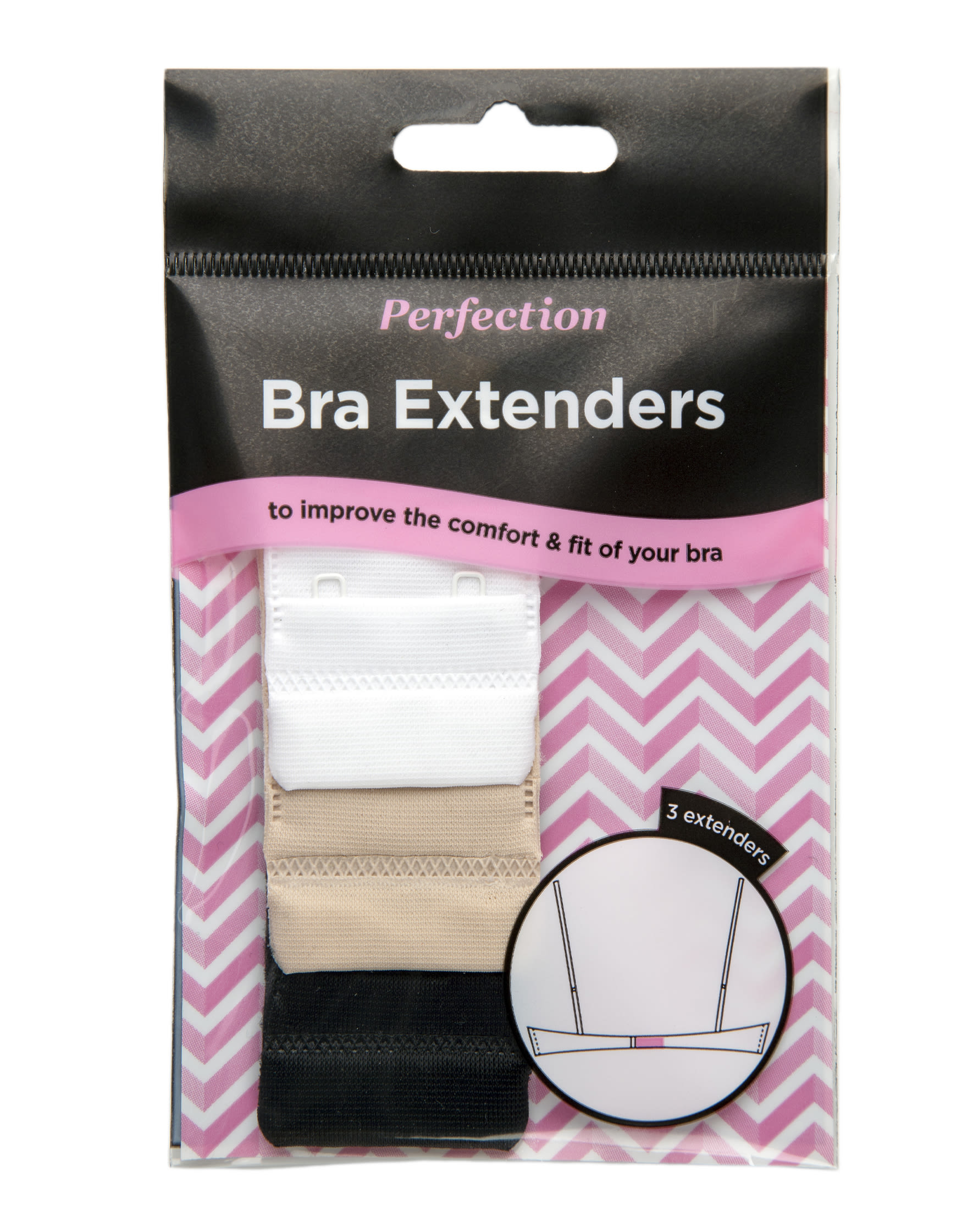 Bra Extenders 2 hook by Perfection, Multi, Other