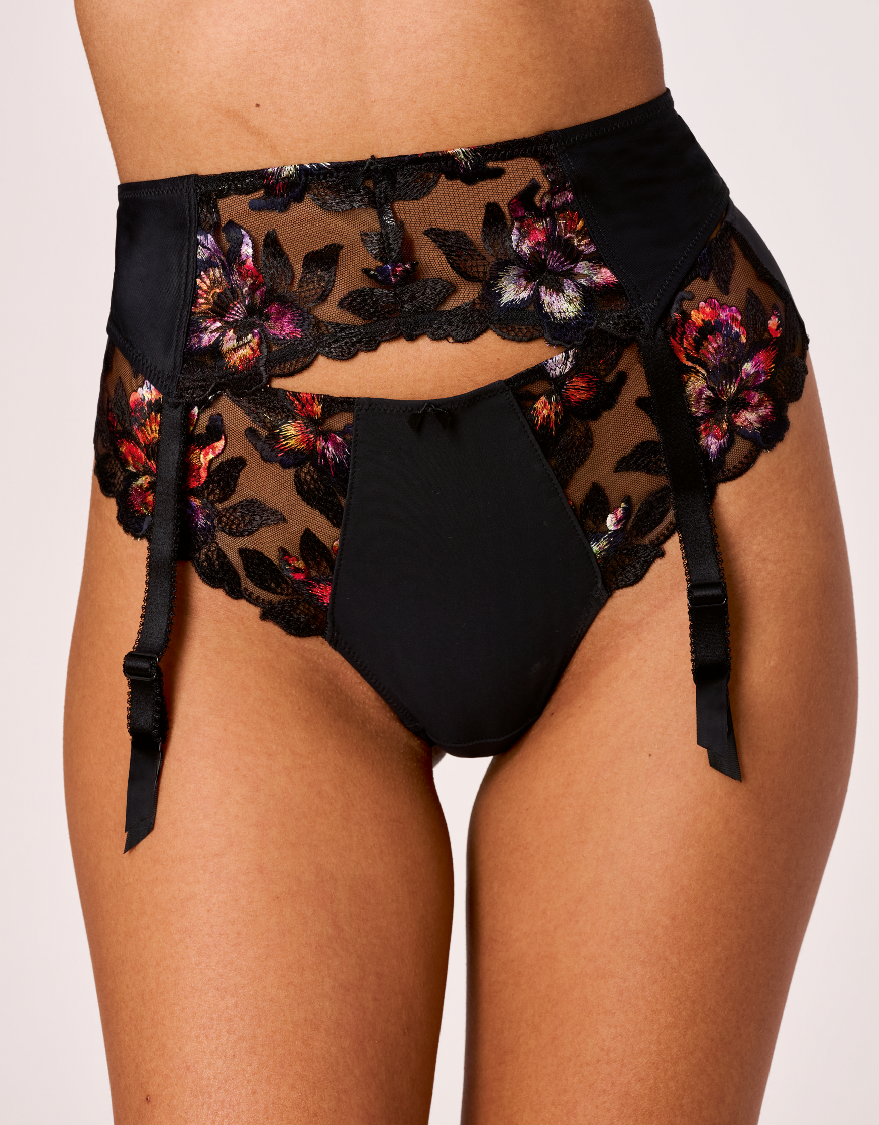 Magdalena Suspender by Fantasie | Black Mix | Suspender | Bravissimo