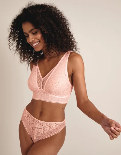 Pink lace bralette - 6 products
