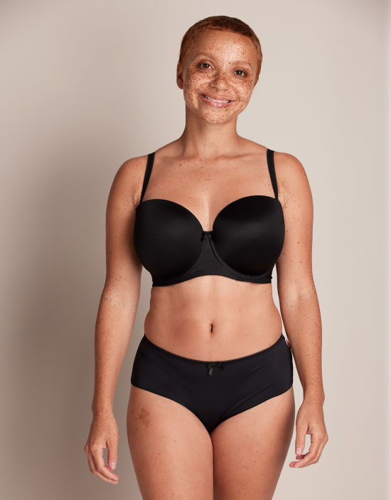 Smooth Underwire Moulded Strapless Bra In Black and Sahara – Liza