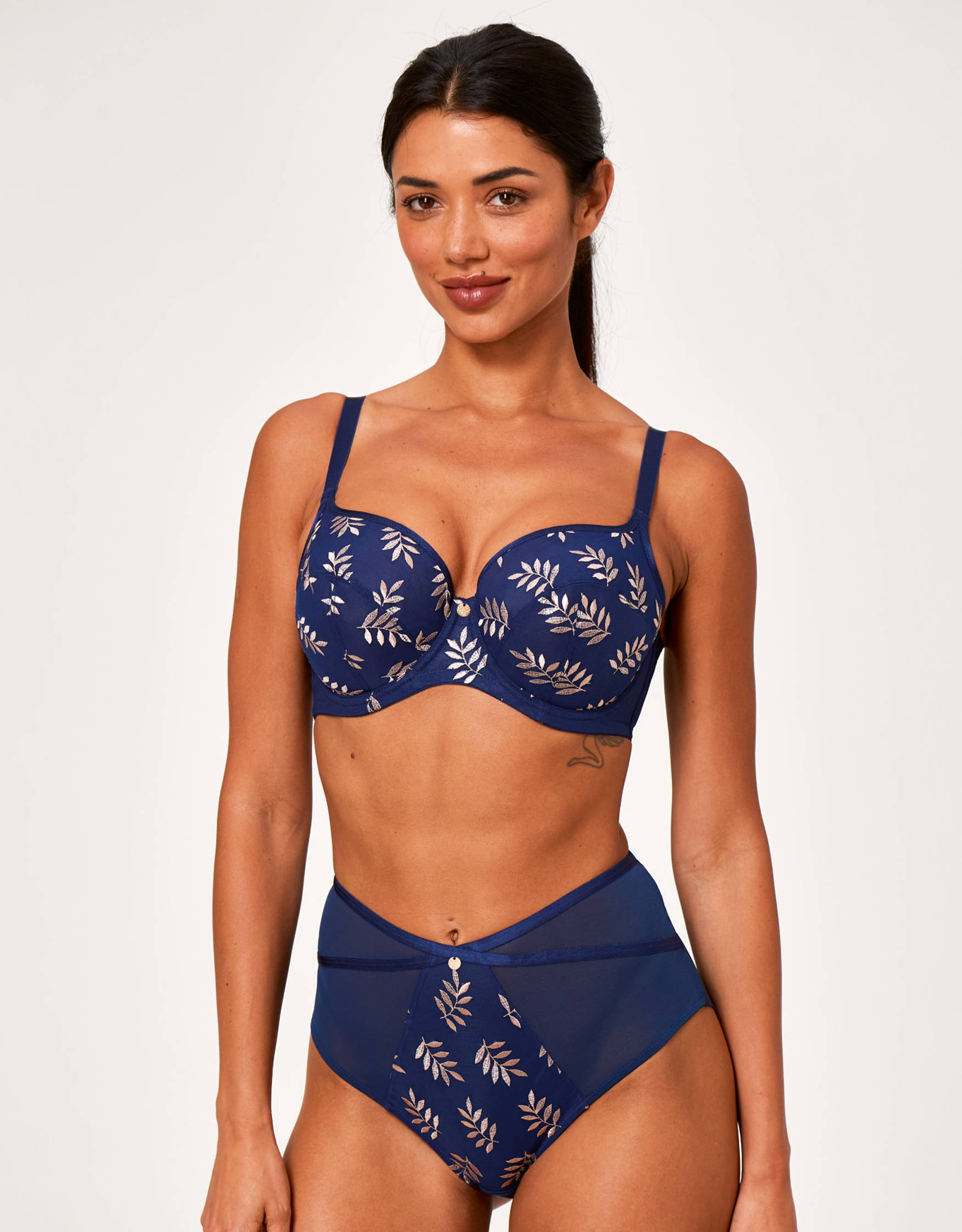 Tango Bra by Panache | Navy Cream | Balconette Bra | Bravissimo US